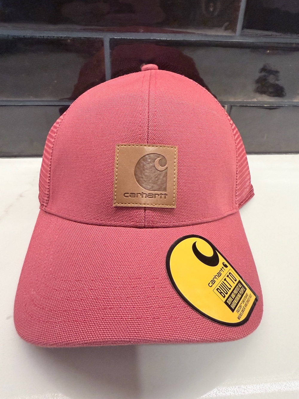 Carhartt maroon Mesh Back Snapback Hat